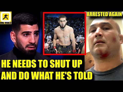 Ilia Topuria GOES OFF on Islam Makhachev for being reluctant to vacate his belt,BJ Arrested again