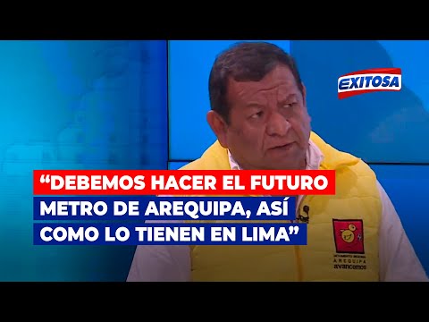 Benigno Cornejo: Debemos hacer el futuro Metro de Arequipa, así como lo tienen en Lima