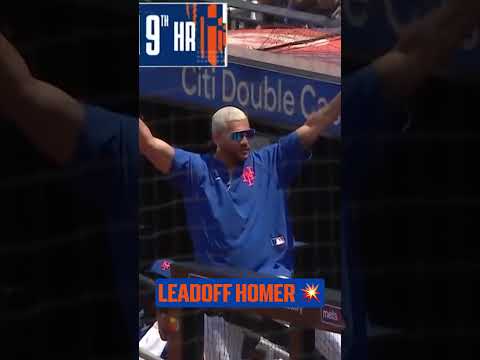 A leadoff homer for Brandon Nimmo and the Mets are on the board!