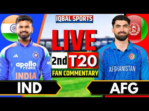 🔴LIVE: India vs Afghanistan 2nd T20 Fan Commentary | Live Score &amp; Commentary | IND vs AFG Live Score