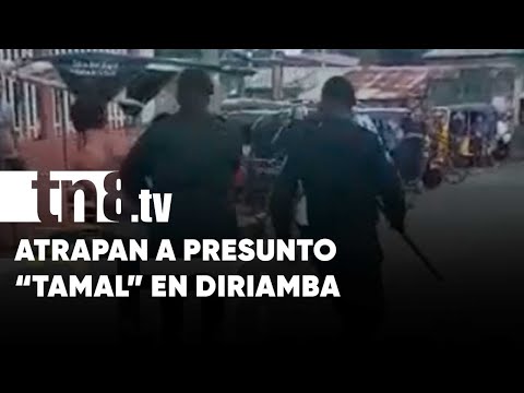 Atrapan a presunto ladrón en el barrio Cepad, Diriamba - Nicaragua