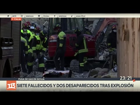 Siete fallecidos y dos desaparecidos tras explosión en Italia