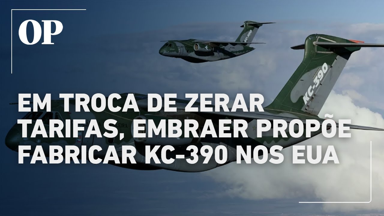 Embraer propõe fabricar avião cargueiro nos EUA em troca de zerar tarifas