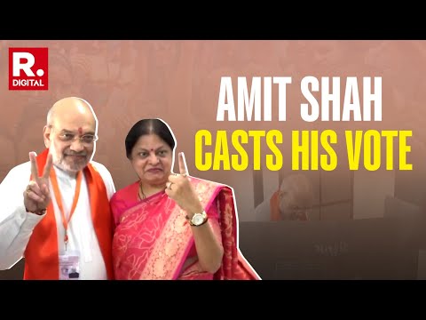 Amit Shah, Along With Wife And Son Jay Shah, Casts Vote In Ahmedabad In Phase 3 Of LS Elections 2024