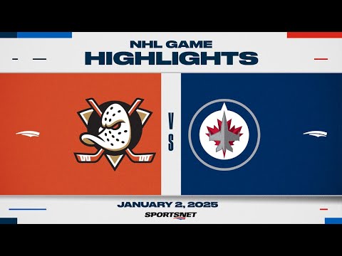 NHL Highlights | Ducks vs. Jets - January 2, 2025