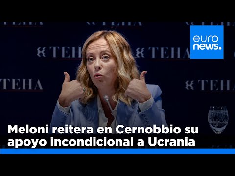 Meloni muestra su apoyo total a Ucrania en su reunión con Zelenski en el Foro de Cernobbio