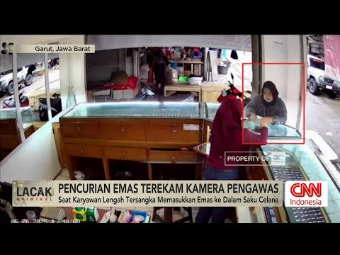 Pencurian Emas Terekam Kamera Pengawas