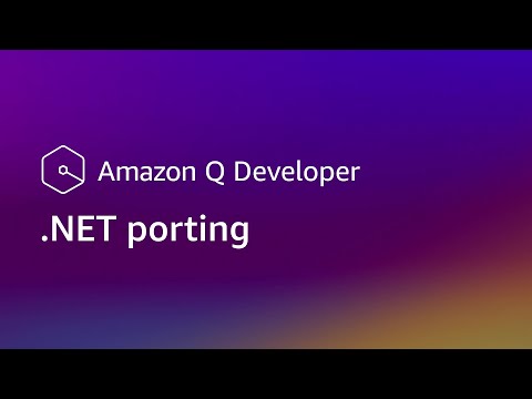 Amazon Q Developer transformation capabilities for .NET porting (demo) | Amazon Web Services