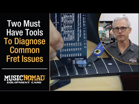 A Precision Fret Rocker & Fret Measuring Gauge to Evaluate & Diagnose Common Fret Issues