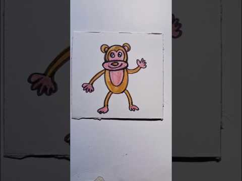 How to draw monkey 🐒 🙈 🙊 #shortsfeed #drawing #art #monkey