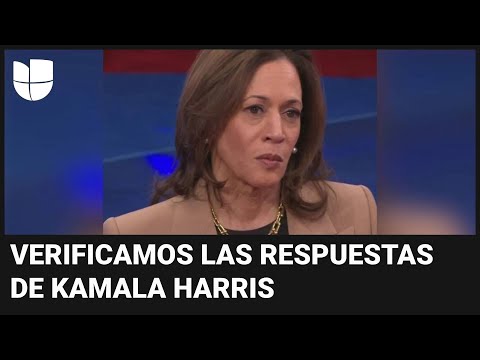 Analizamos en elDetector lo que dijo Kamala Harris en el foro ‘Los Latinos Preguntan’ de Univision