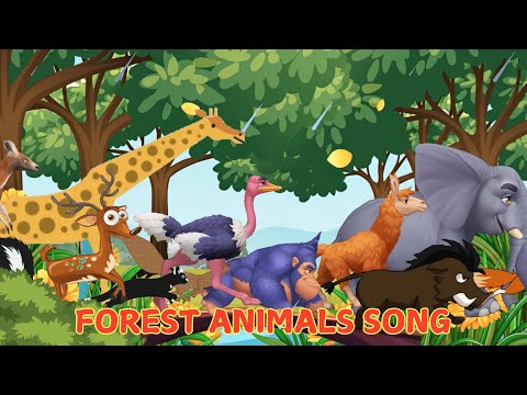 Forest Animal Sounds Song 🎶🦌 Learn Animals with Joyful Sounds 🐾🦊 Best Video Learning for Toddlers 🌳✨