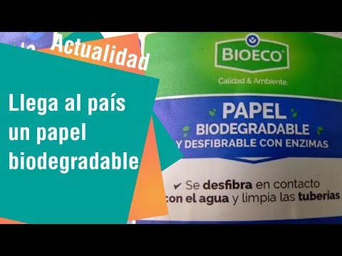Llega al país papel biodegradable que se deshace en el inodoro | Actualidad