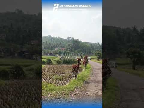 Jembatan penghubung antara Desa Bantarsari dan Desa Sukahurip di Kabupaten Subang#subang #shortvideo