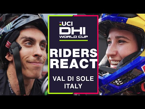 SEMI FINALS | Rider Reactions | Val di Sole UCI Downhill World Cup