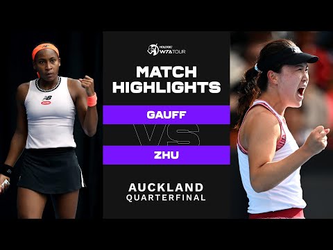 Coco Gauff vs. Zhu Lin | 2023 Auckland | WTA Match Highlights