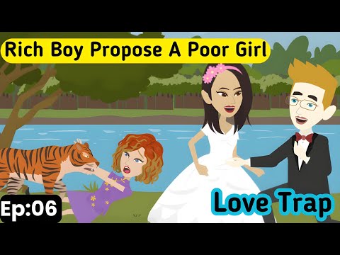 Trapped in Love part 6 | English story | English animation | Animated stories | Parvi English