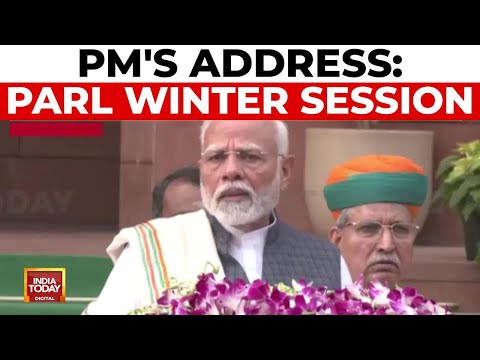 Prime Minister Addresses Parliament At Winter Session's Start, Celebrates Constitution's 75th Year