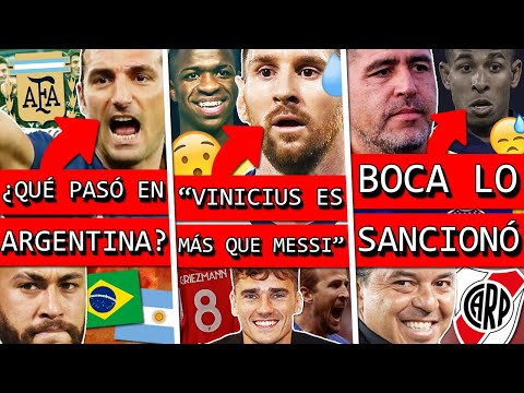 PROBLEMA en ARGENTINA+ BARÇA y LIGA menosprecia a MESSI+ BOCA sanciona VILLA+ Buena NOTICIA en RIVER