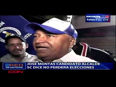#CDN José Montas candidato alcalde SC dice no perderá elecciones