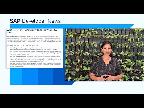 SAP Developer News