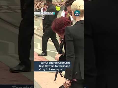Sharon Osbourne emotional as family look at Ozzy Osbourne tributes in Birmingham | ITV News