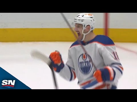 Oilers Zach Hyman Opens Scoring In Round 2 With Power-Play Goal