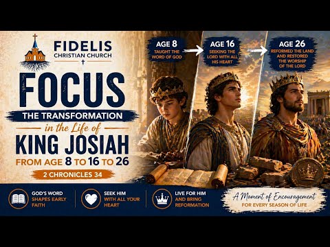 King Josiah’s Transformation | From Age 8 to 16 to 26 | 2 Chronicles 34 | A Moment of Encouragement