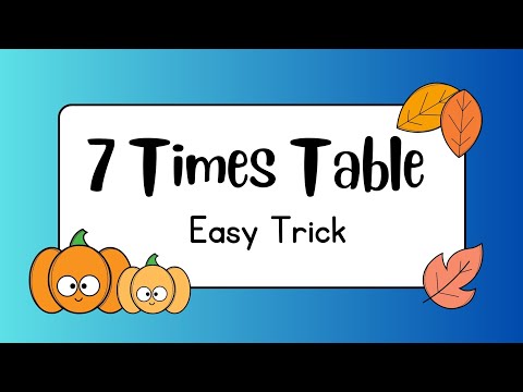 1 minute Maths Tricks🌞 || 7 Multiplication table   || Maths Tricks || JunnukajuWorld