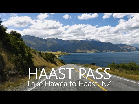 4K Scenic Drive | Lake Hawea to Haast, New Zealand