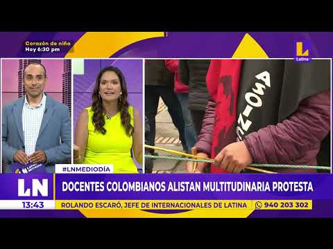 Docentes colombianos alistan multitudinaria protesta