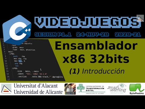 C++ : Introducción a ensamblador x86 de 32 bits #Videojuegos #UA [ SP1.1 2020 ]