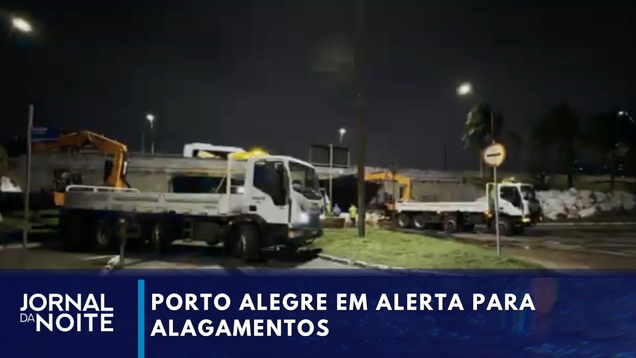 Chuva deixa Porto Alegre em alerta para alagamentos