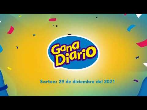 Sorteo Gana Diario - Miércoles 29 de Diciembre de 2021
