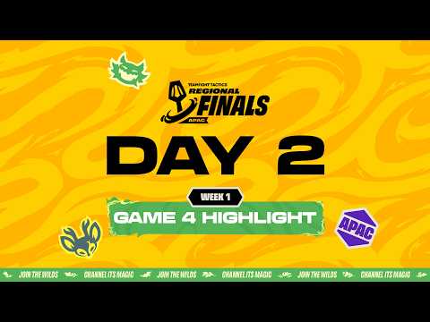 WEEK 1 DAY 2 GAME 4 하이라이트 | <strong>TFT</strong> APAC Regional Finals