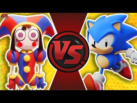 Pomni vs Sonic! (The Amazing Digital Circus VS Sonic The Hedgehog) Animation!