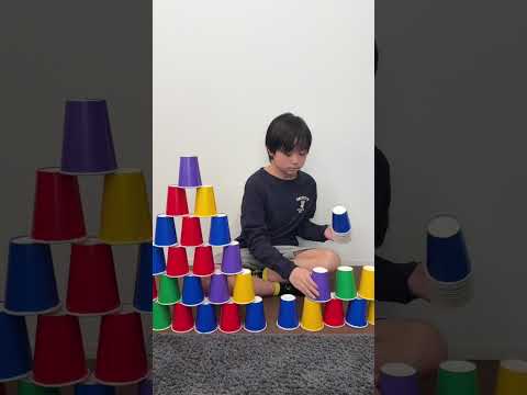 Building with cups!! Part86 #shorts #レオ