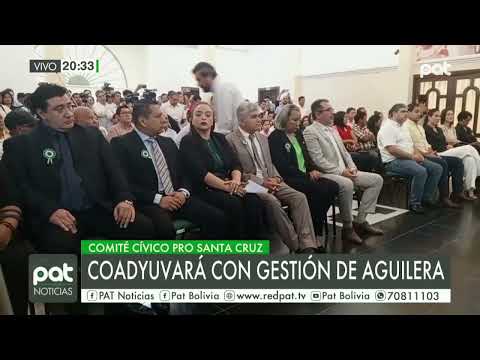Comité Pro Santa Cruz coadyuvará con la gestión de Aguilera