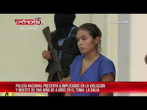 Presentan a pareja que cometió horrendo crimen contra niña en Matagalpa - Nicaragua