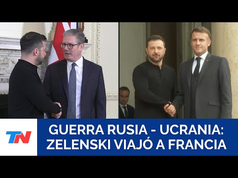 LA GUERRA: Zelenski llegó a Francia tras abordar en Londres su plan para la victoria de Ucrania