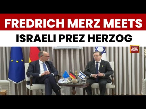 German Chancellor Freidrich Merz Meets Israeli President Herzog In Jerusalem | World News | LIVE