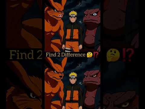 find only 2 difference between photo I give you 570Rs✅💸#naruto #anime #differentspecies #madara