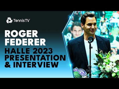 Roger Federer Honoured For 30th Anniversary In Halle | Presentation Highlights & Interview