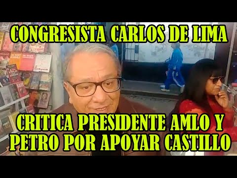 CONGRESISTA CARLOS ANDERSON DE LIMA SALIO EN DEFENSA DE DINA BOLUARTE Y CRITICA PEDRO CASTILLO..