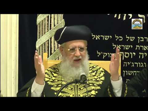 נותן טעם לפגם בפסח (חלק ב') I מרן הראשון לציון הגאון רבי דוד יוסף שליט