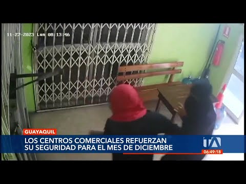 La Policía refuerza la seguridad en los centros comerciales de Guayaquil