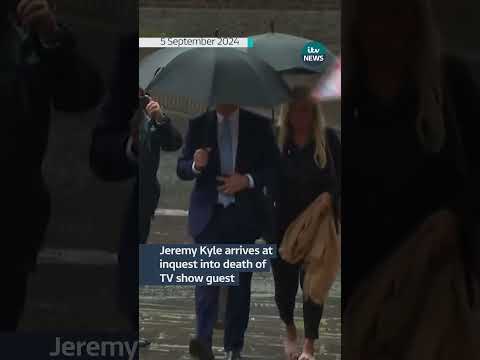 Jeremy Kyle arrives at inquest into death of TV show guest #itvnews #itv #shorts #jeremykyle