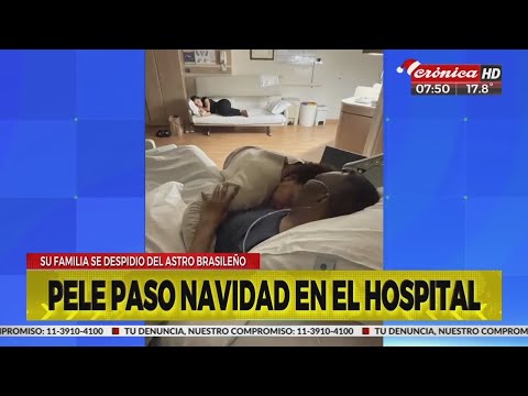 Pelé pasó la navidad junto a su familia en un hospital
