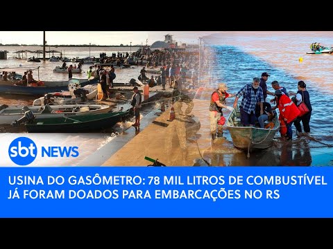 Usina do Gasômetro: 78 mil litros de combustível já foram doados para embarcações no RS