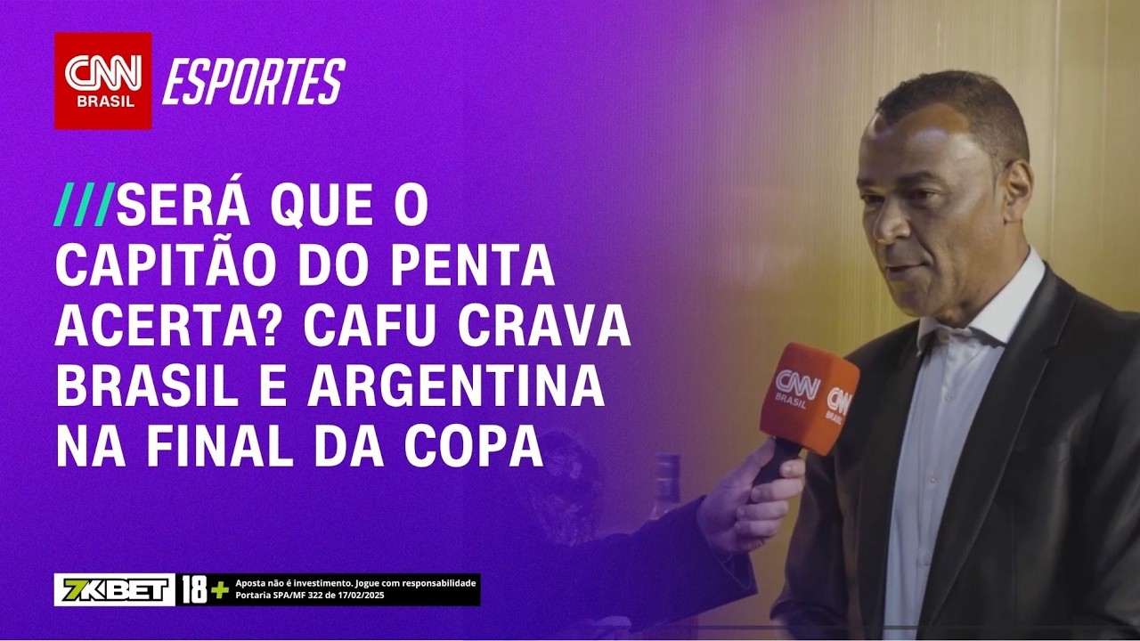 CAFU CRAVA: Brasil chega forte à Copa e sonha com final contra a Argentina